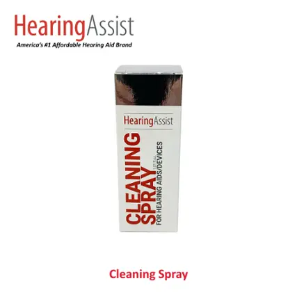 Front. Hearing Assist - Cleaning Spray for Hearing Aids, 1.01 fl oz - White.