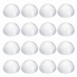 Unique Bargains - Rubber Speaker Isolation Feet, 0.63"x0.31" Anti-Vibration Pad with Adhesive for Turntable Subwoofer 16pcs - Transparent