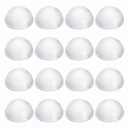 Front. Unique Bargains - Rubber Speaker Isolation Feet, 0.63"x0.31" Anti-Vibration Pad with Adhesive for Turntable Subwoofer 16pcs - Transparent.