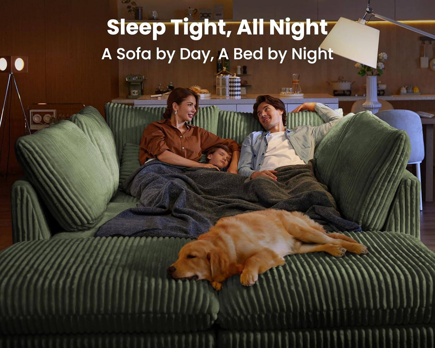 Sleep Tight, All Night  
A Sofa by Day, A Bed by Night