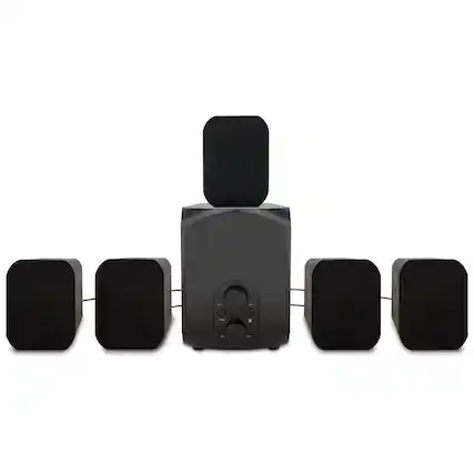 Front. iLive - Bluetooth 5.1 Ch. Home Music System - Black.