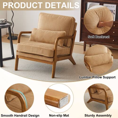 PRODUCT DETAILS

- Soft Backrest
- Lumbar Pillow Support
- Smooth Handrail Design
- Non-slip Mat
- Sturdy Assembly