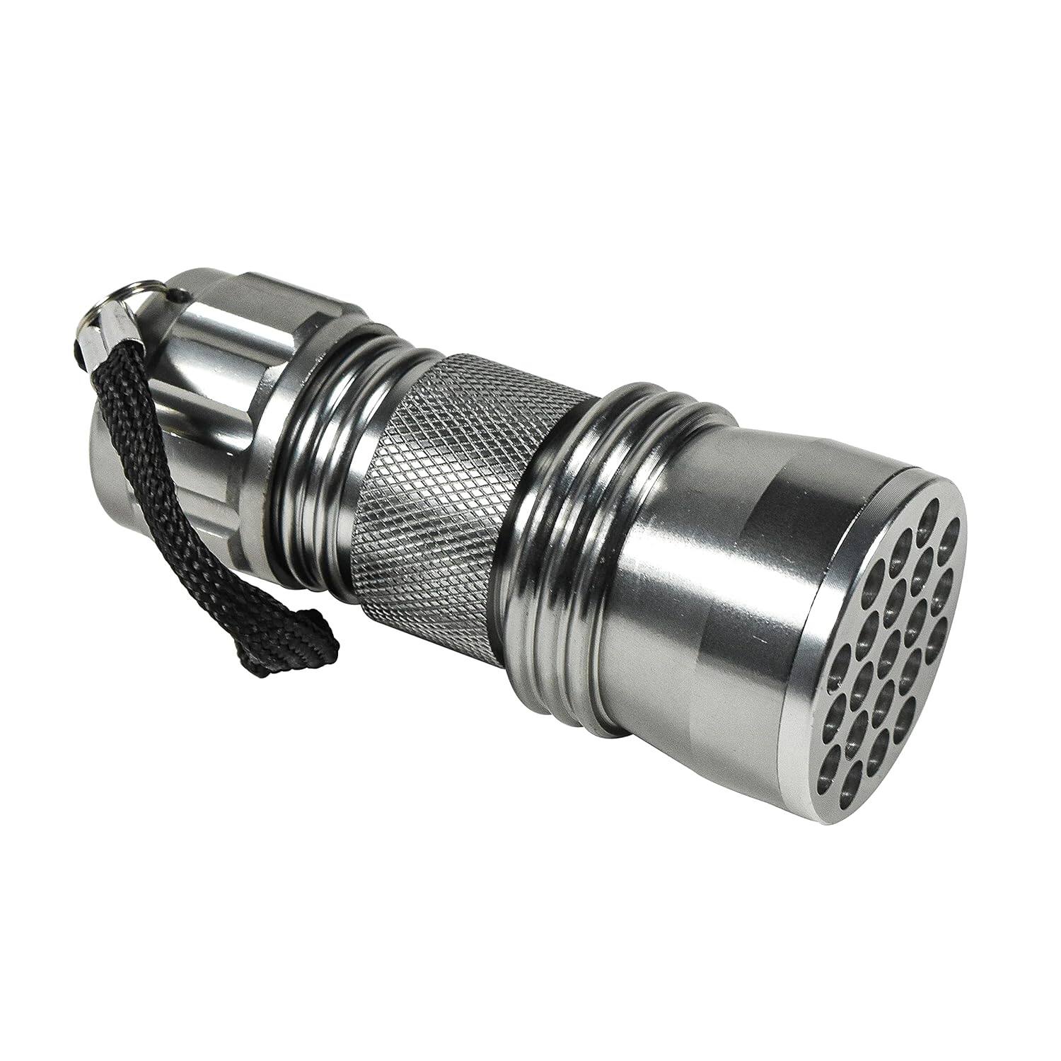 Alt View 6. HQRP - HQRP Professional 21 LED Flashlight - Blacklight for Detecting Uranium, Depression, Vaseline Glass.