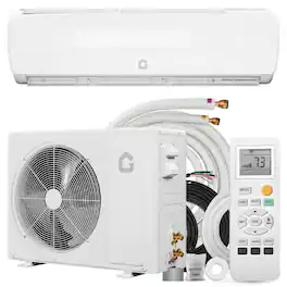 GARVEE - 19 SEER2 12000BTU Mini Split Air Conditioner 220V Energy Efficient Inverter AC w/Heat Pump-750 Sq.Ft - White