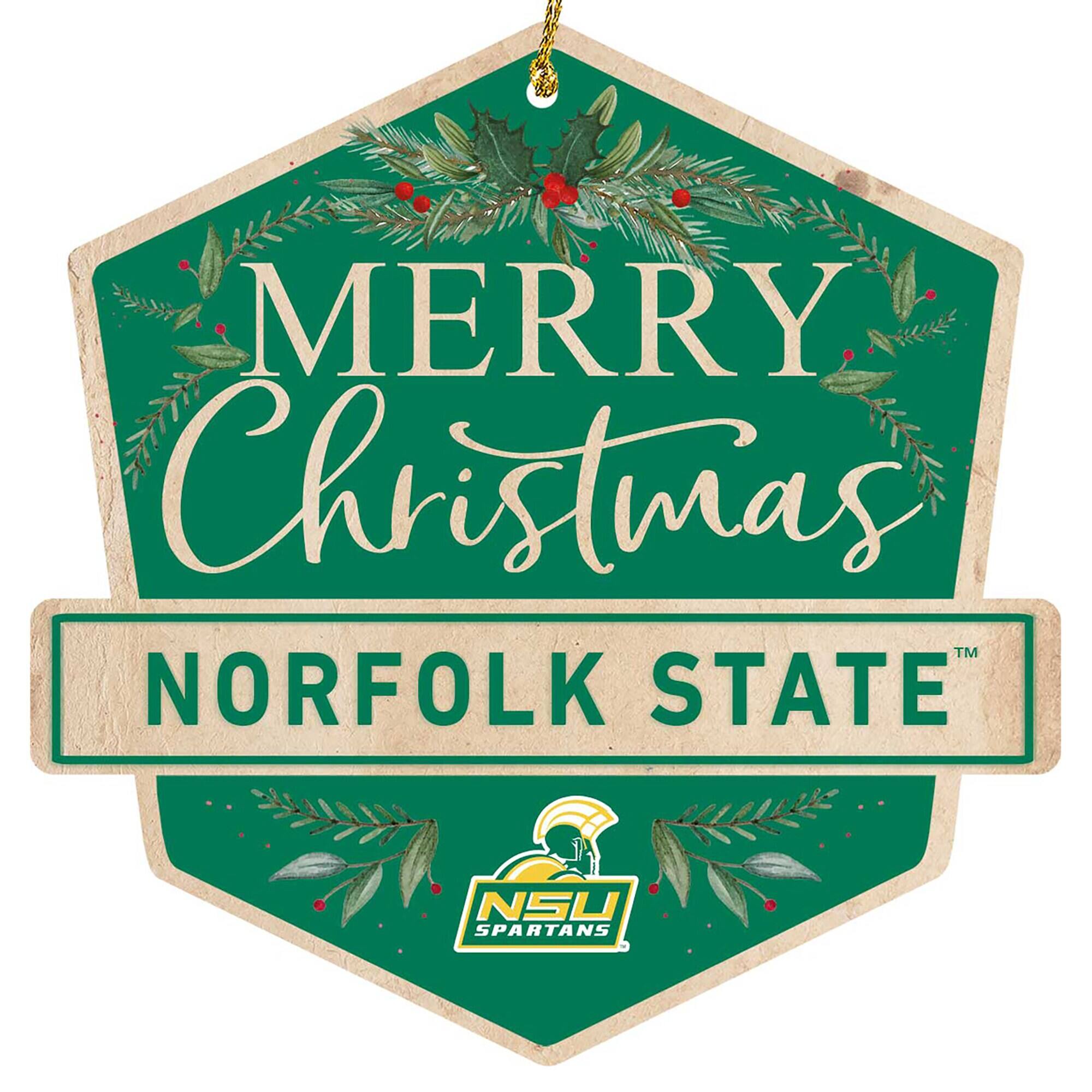 MERRY Christmas  
NORFOLK STATE  
NSU SPARTANS