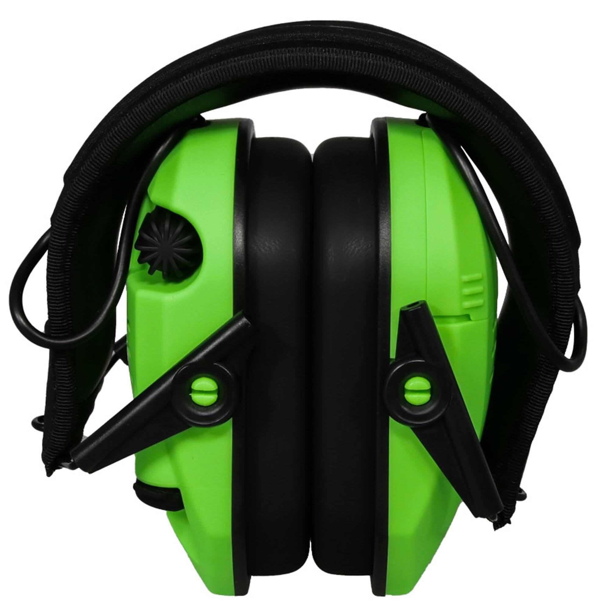 Alt View 3. Walker’s - Walker's - Razor Slim Electronic Muff -  Hi Viz Green - Hi Viz Green.