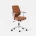 Angle. Branch Furniture - Daily Chair – Office Chair with Swivel, Lumbar Support, Adjustable Arms, Sustainable & Comfortable Seating - Dune Vegan Leather.