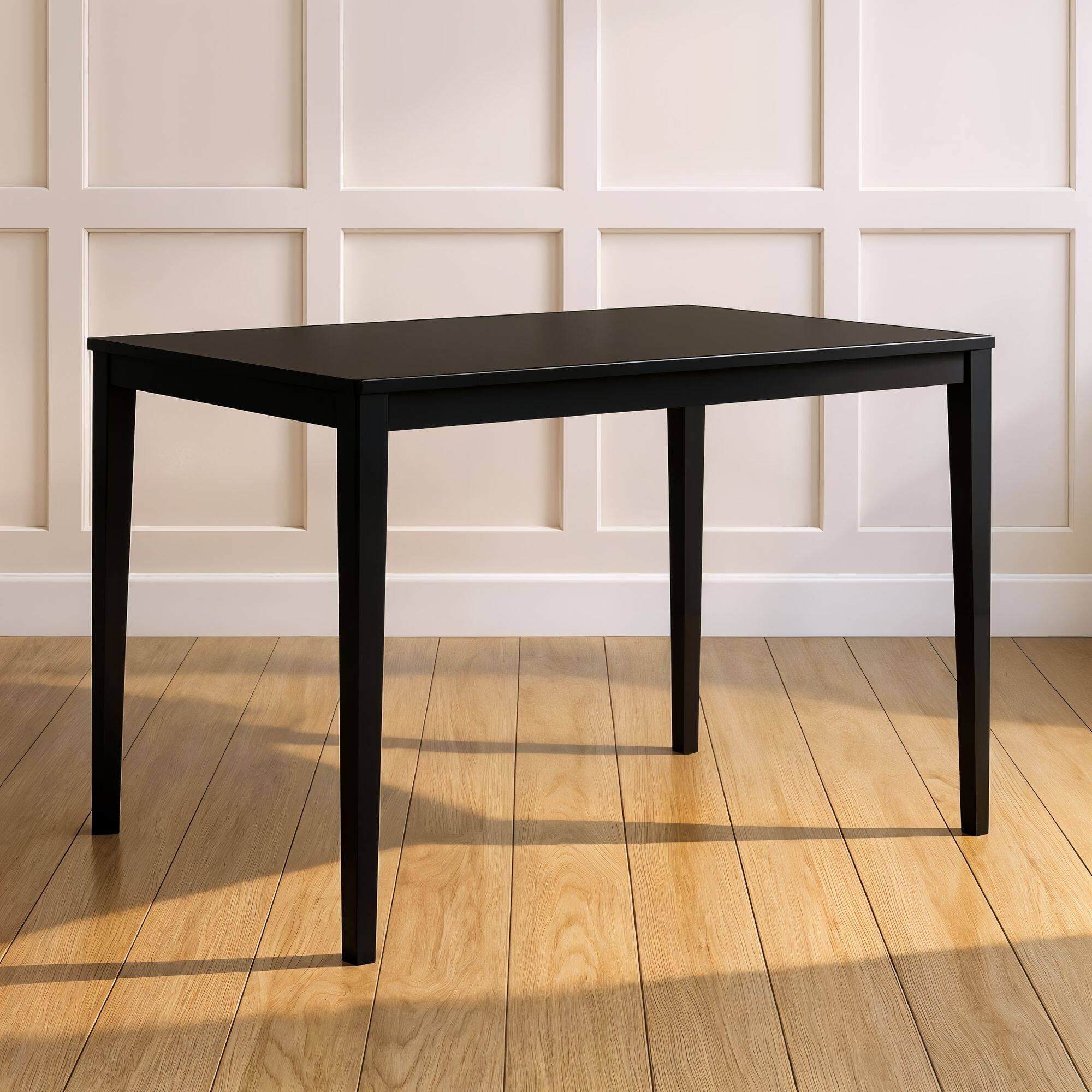 Alt View 5. Grain & Grove - Crew Dining Chair and Table Combo, Black - Black.