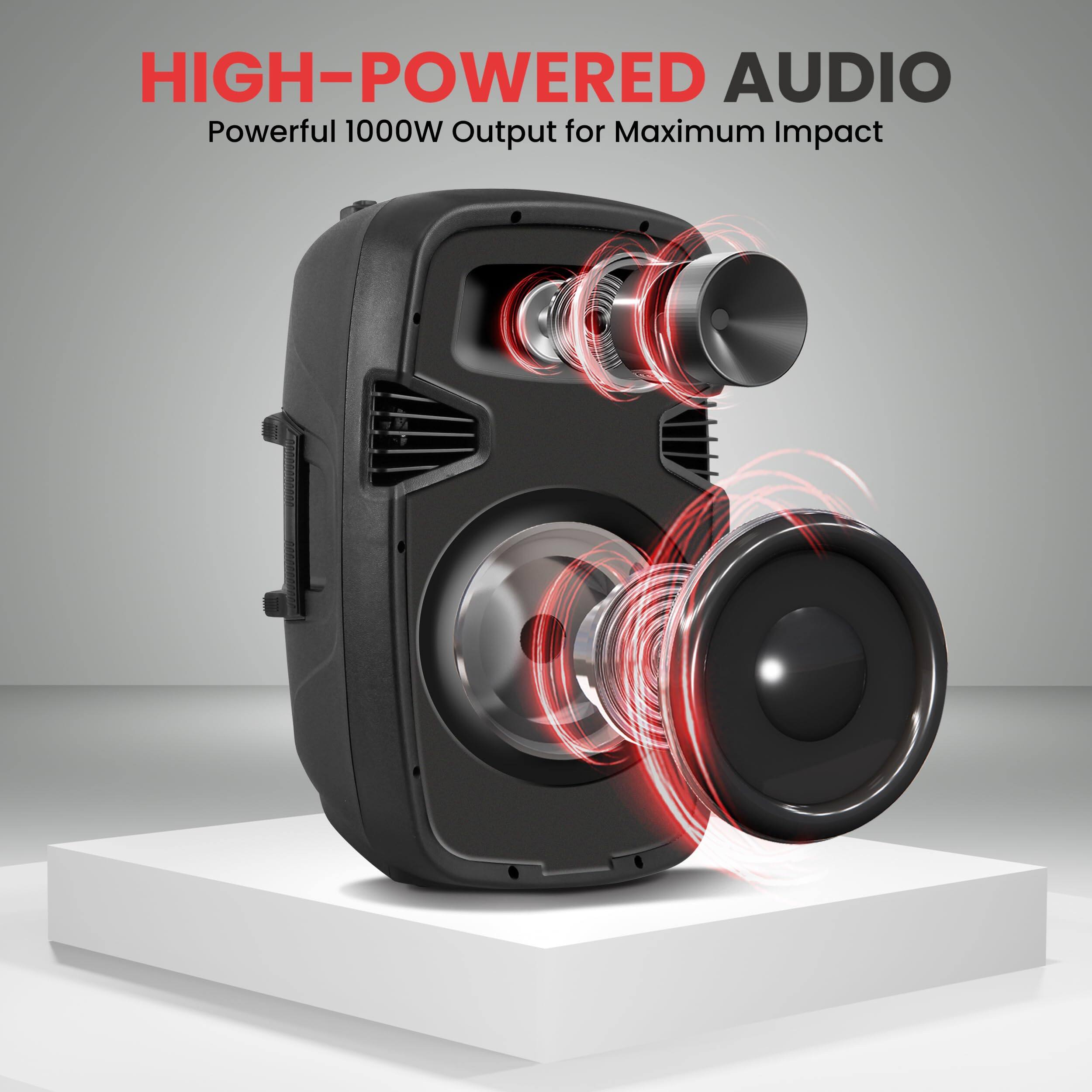 HIGH-POWERED AUDIO  
Powerful 1000W Output for Maximum Impact