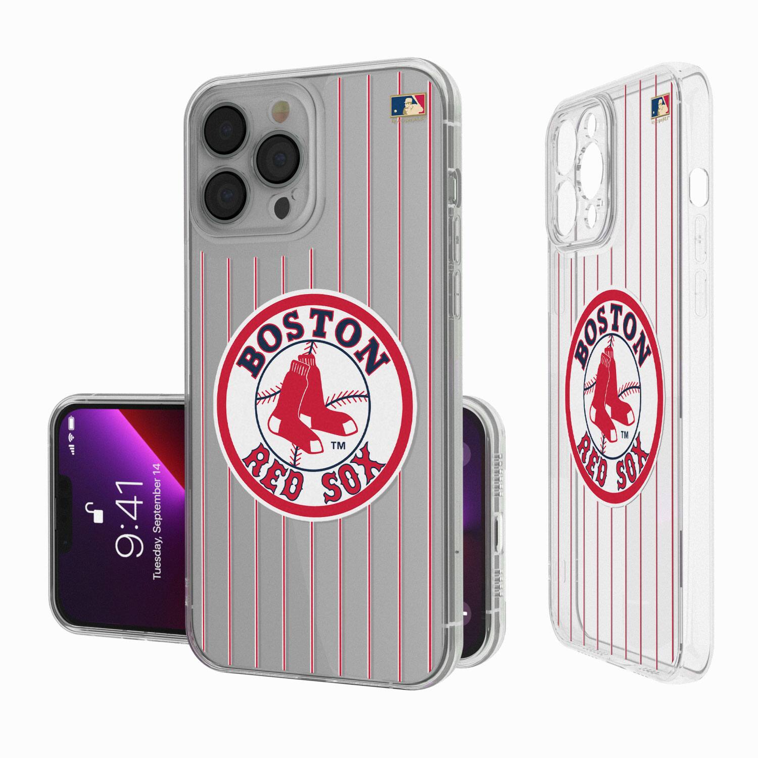 Keyscaper - MLB - Boston Red Sox - 1976-2008 Cooperstown Pinstripe iPhone Clear Case - 13 Pro Max - Multicolor price history on PriceWatchPro