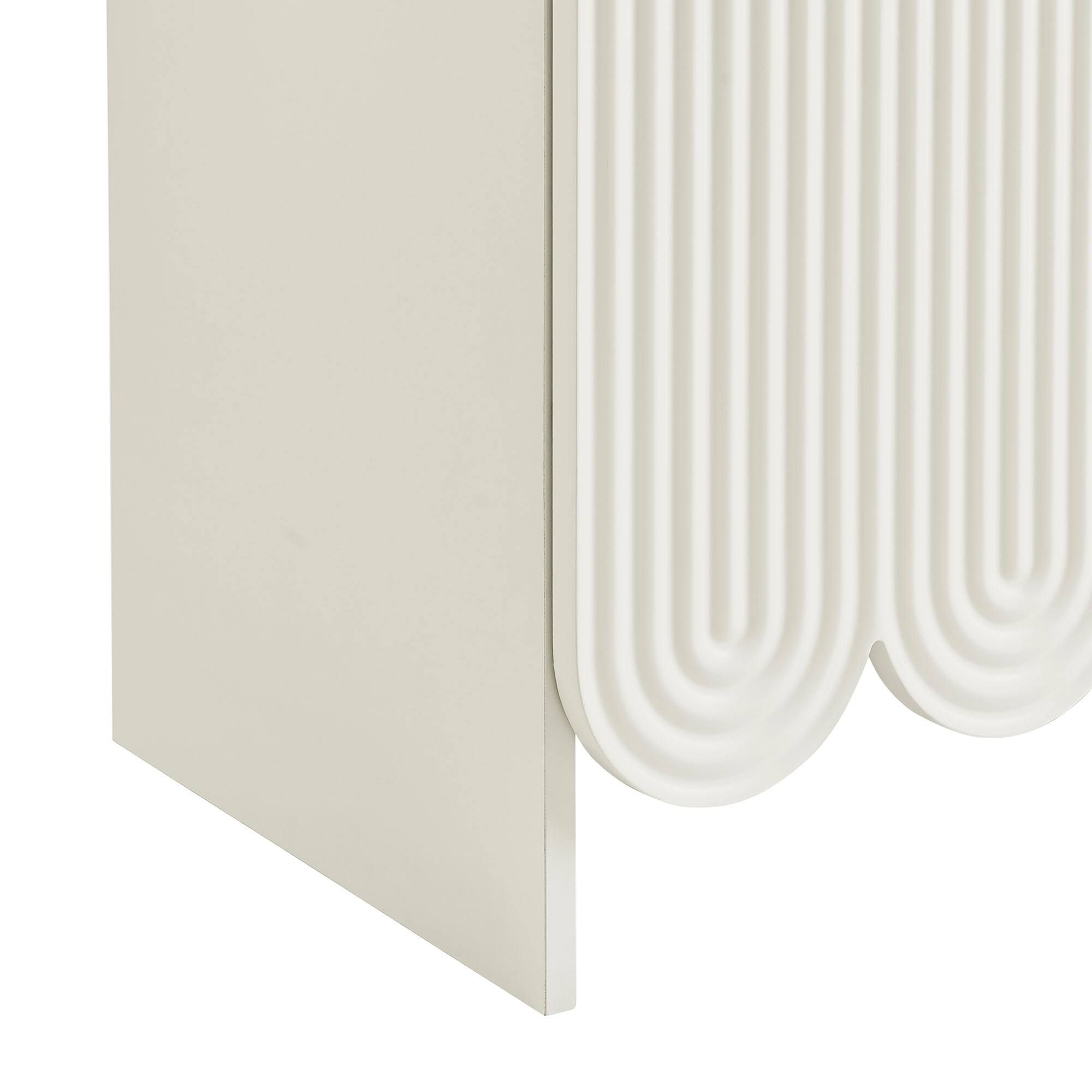 Alt View 6. Modway - Dahlia 78 Inch Fluted and Scalloped Arched Storage Cabinet by Modway - White.