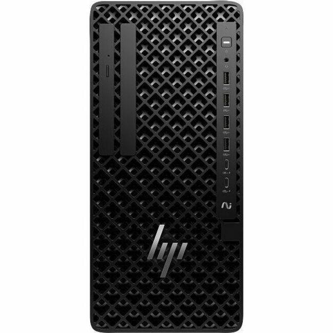 Front. HP - HP Z1 G1i Desktop Computer - Intel Core Ultra 7 265 - 16 GB - 512 GB SSD - Tower - Black - Intel Q870 Chip - Windows 11 - Black.