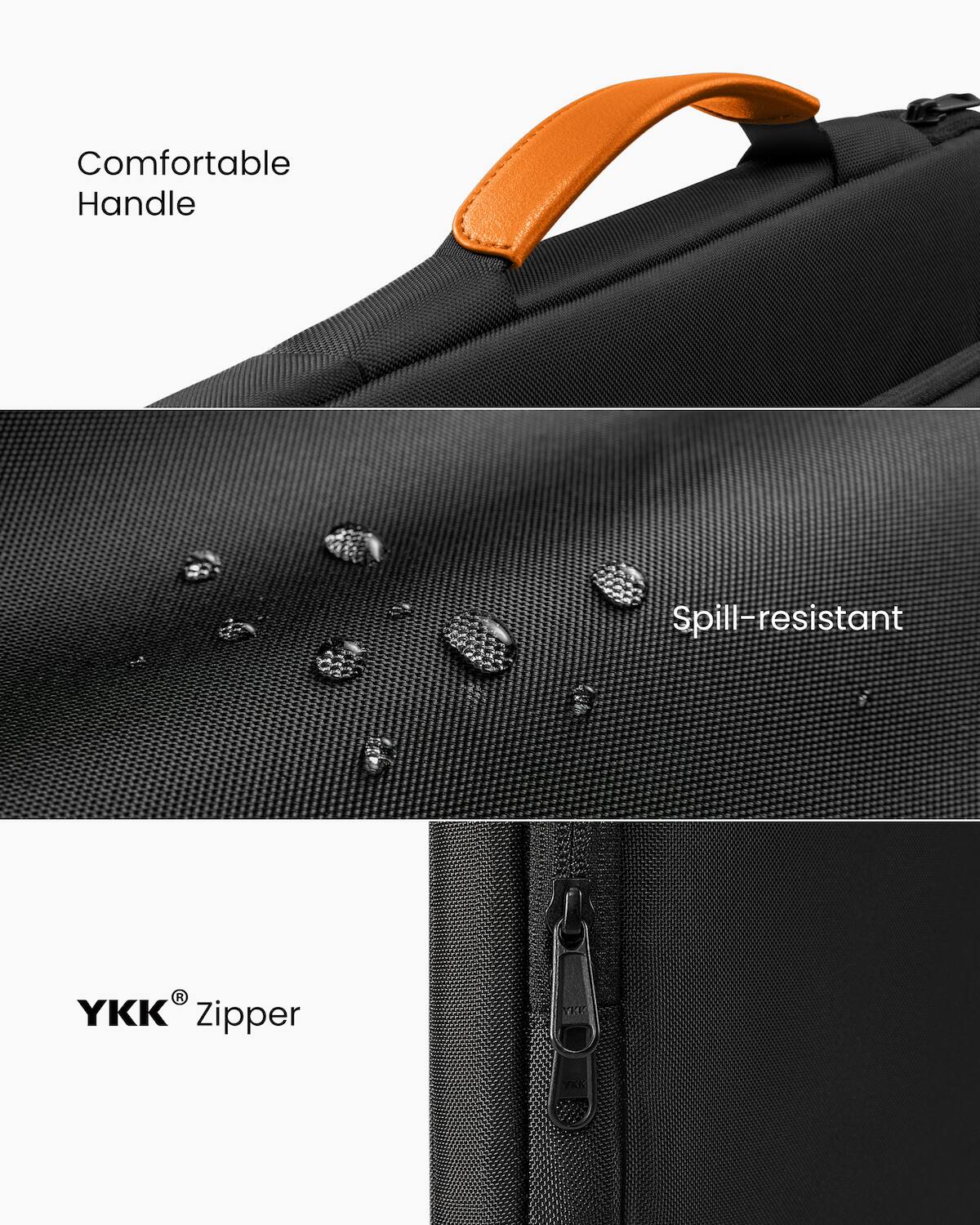 Comfortable Handle Spill-resistant YKK zipper YER