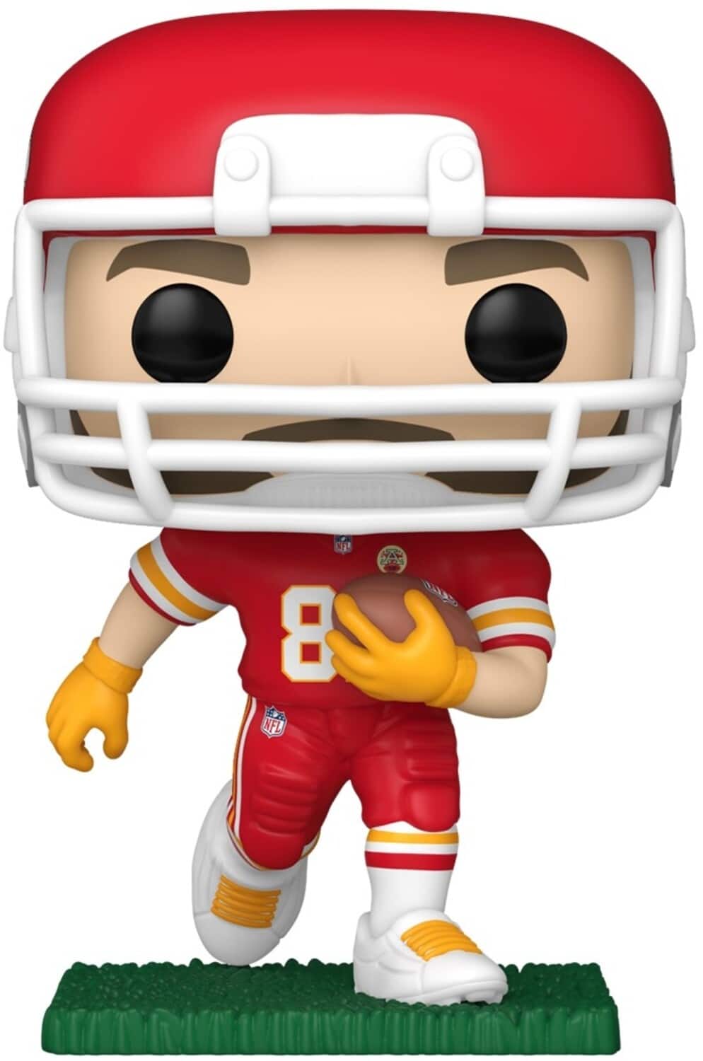 FUNKO POP! NFL: Chiefs - Travis Kelce (Running) (Red and White Uniform) - COLLECTABLES - Multicolor
