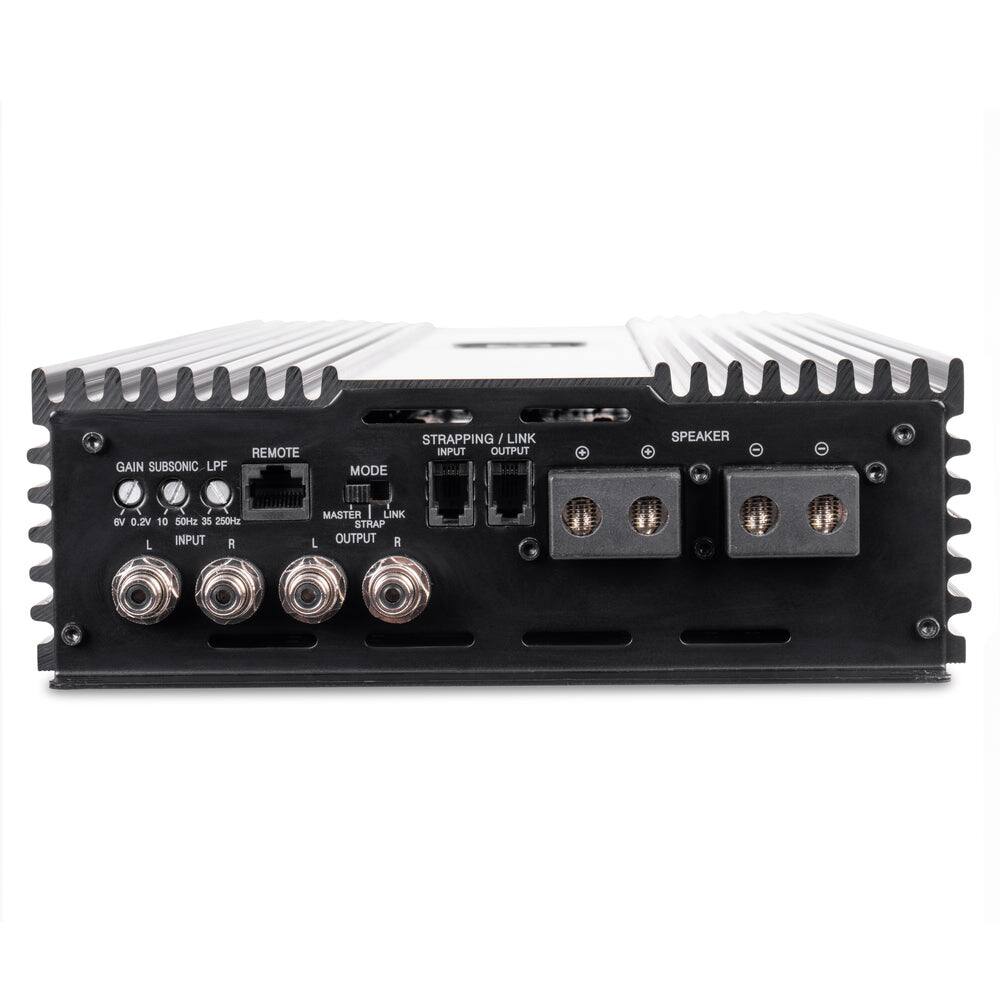 GAIN SUBSONIC LPF REMOTE MODE STRAPPING I LINK INPUT OUTPUT SPEAKER + BV 0.2V 10 50Hz 35 250Hz L INPUT R MASTER I LINK STRAP L OUTPUT