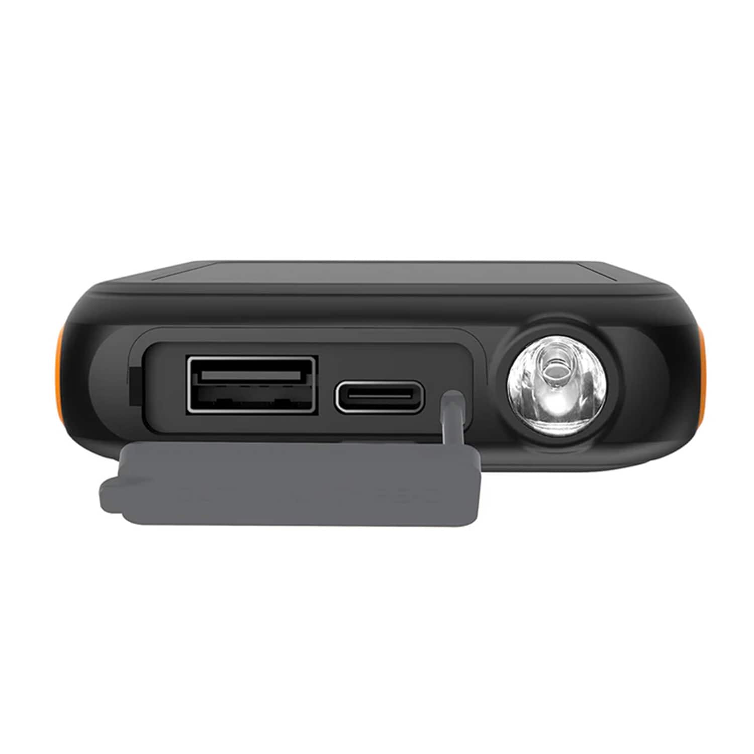 Left. ToughTested - Toughtested Roc 5 Magsafe 5,000-mah Solar Qi Wireless Power Bank With Usb-c Pd And Usb-a Quick-charge Ports - black.