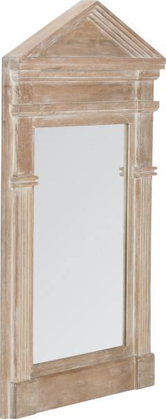 Angle. Finch - Finch Westport Distressed Wood Hanging Wall Mirror, White Wash.
