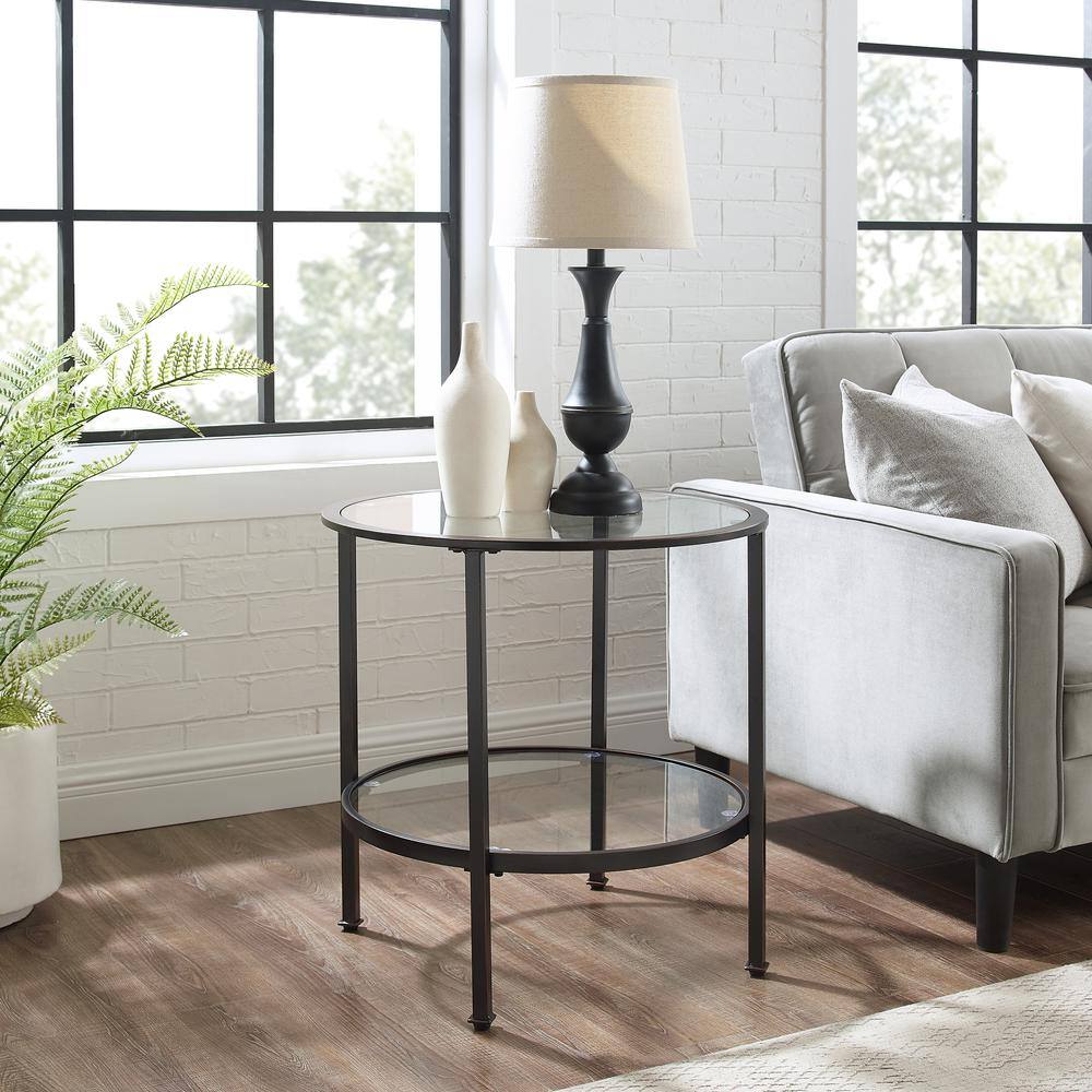 Alt View 4. Crosley Furniture - Aimee Side Table - Oil Rubbed Bronze.