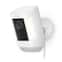 Spotlight Cam Pro, Plug-In with 2K Video and Ring Vision, LED Lights, Dual-Band Wifi, and 3D Motion Detection - White