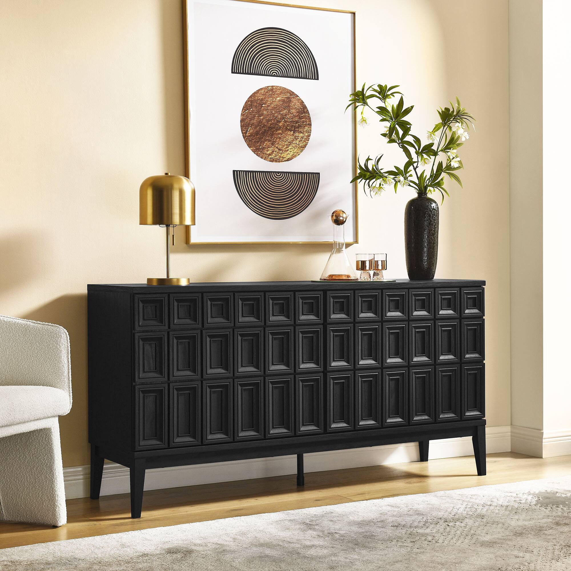 Alt View 1. Modway - Samos 62" Sideboard by Modway - Black.