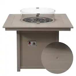 WestinTrends - Helios Modern Outdoor Patio Propane 42" Square Fire Pit Table