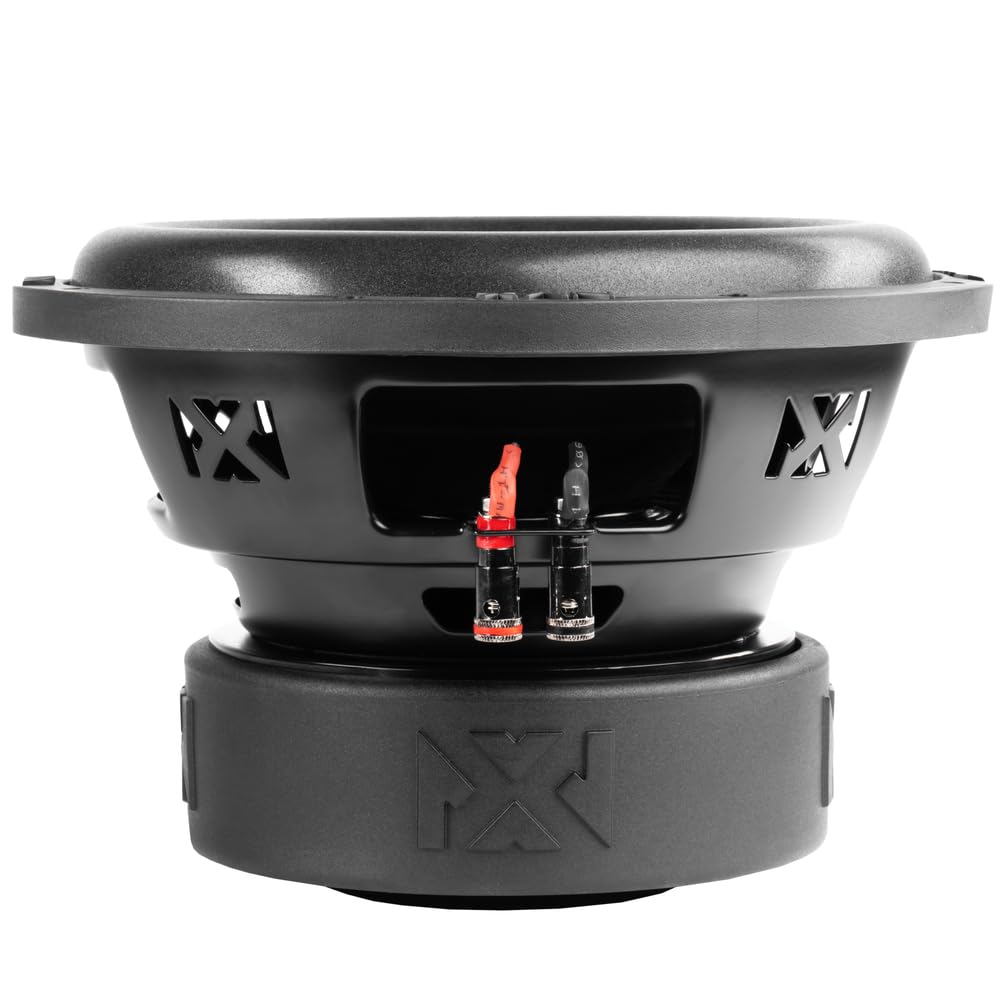 Left. NVX - YSW104 1600W Peak (800W RMS) Y-Series 10in Dual 4-Ohm Car Subwoofer.