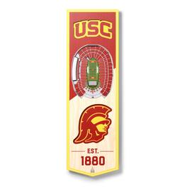 YouTheFan - USC Trojans 6'' x 19'' 3D StadiumView Banner - Multicolor