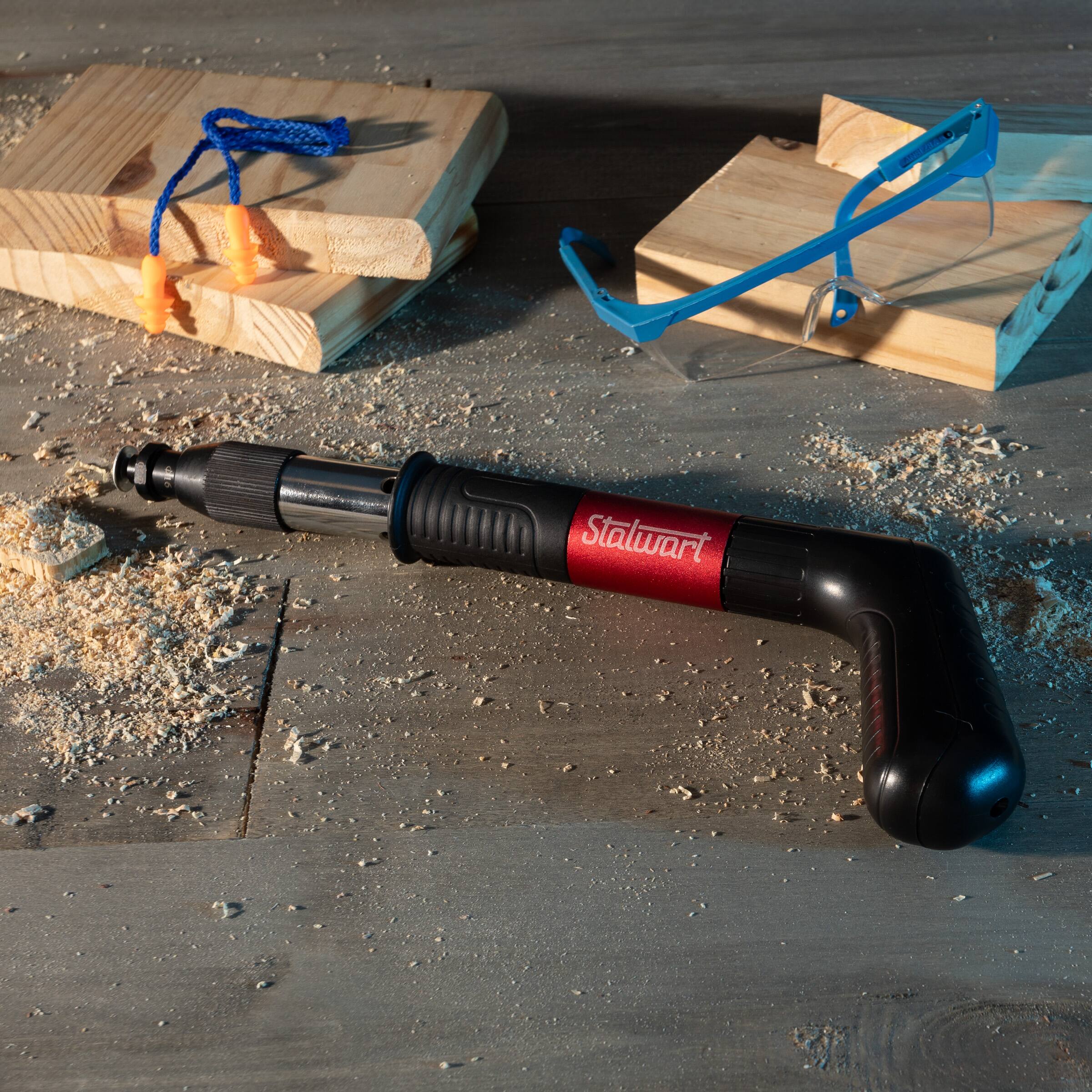 Alt View 1. Stalwart - Mini Nail Gun Manual Nail Wall Fastening Tool Kit with 20 Nails and Safety Glasses Tool for Brick, Concrete.