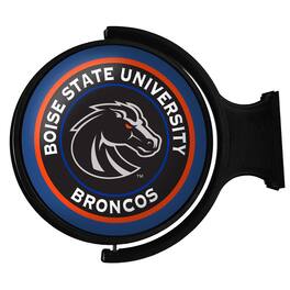 The Fan-Brand - Boise State Broncos 23'' x 21'' Team Alternate Logo Illuminated Rotating Wall Sign - Multicolor