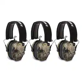 Walkers - Walker's Razor Slim Electronic Shooting Muffs 3-Pack - Kryptek Camo