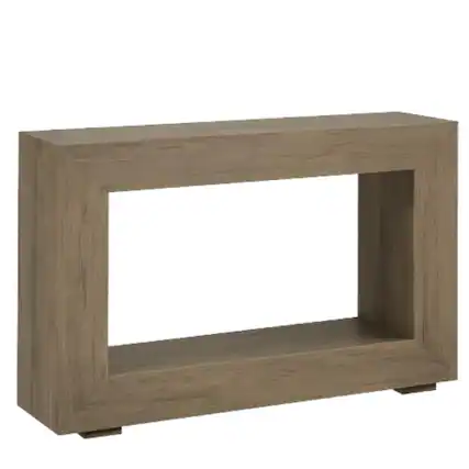 Front. Hivvago - Modern Farmhouse 47-inch Long Entryway / Console Table in Grey Wood Finish - Grey.