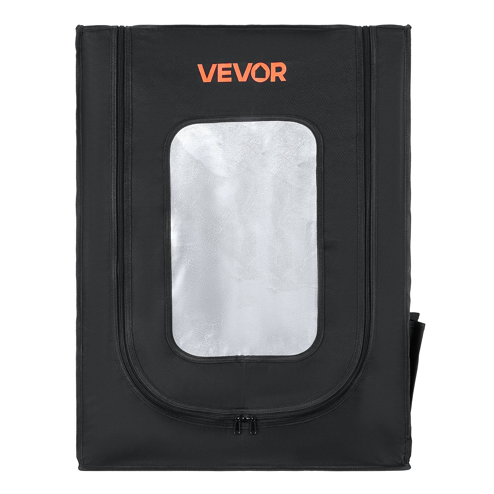 Alt View 5. VEVOR - 3D Printer Enclosure, Dustproof Waterproof Oxford Cloth 3D Printer Tent, Constant Temperature Protective Case - Black.