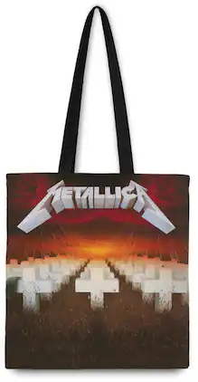 PopMarket - Metallica - Rocksax - Metallica - Master of Puppets - Eco-Friendly Tote Bag (Black) - Multicolor