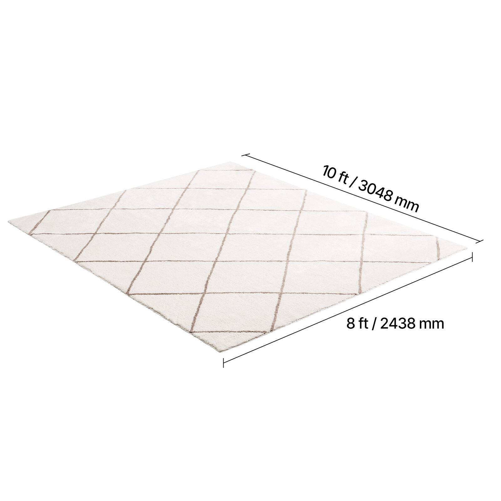 10 ft / 3048 mm  
8 ft / 2438 mm