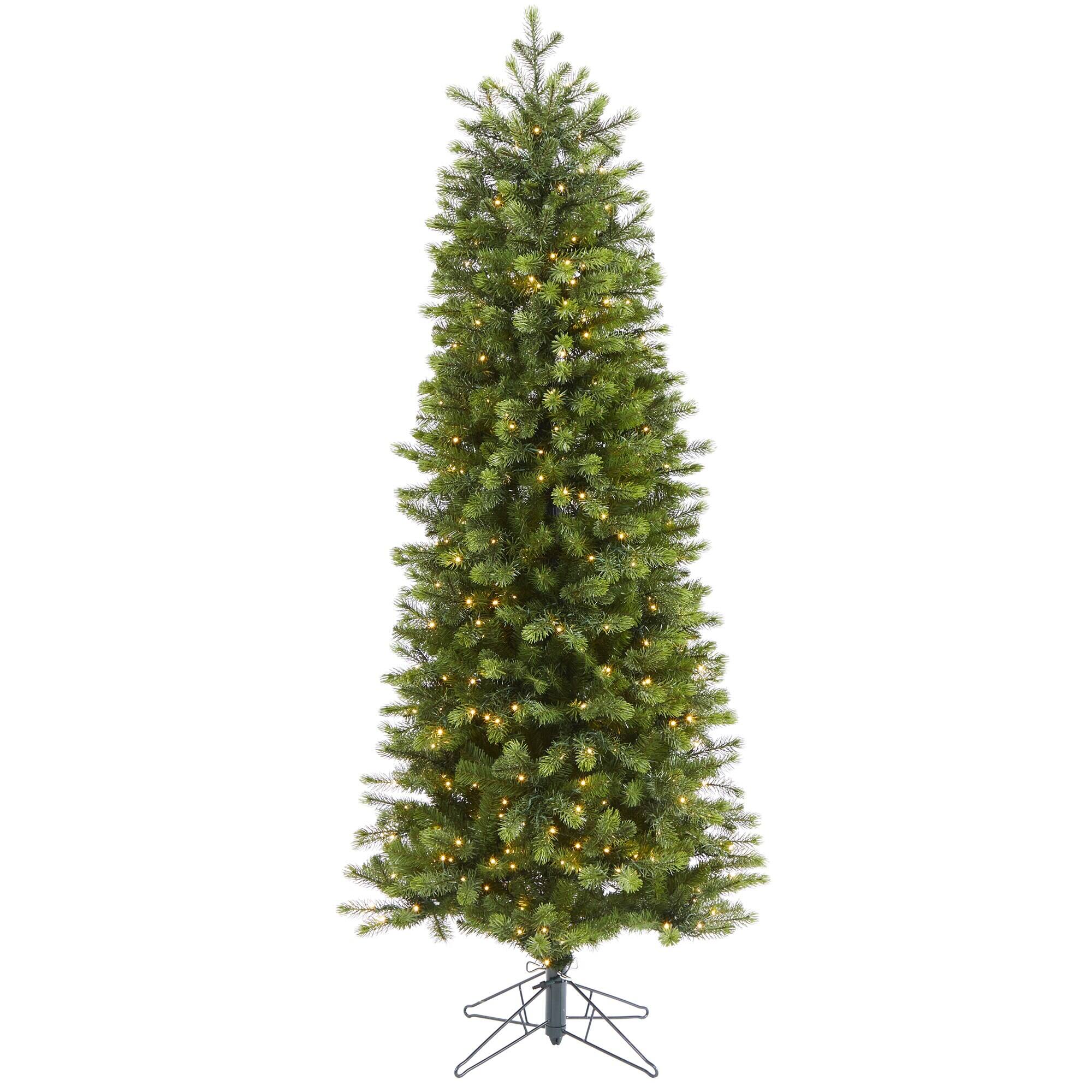 Front. BreeBe - 6.5' Colorado Spruce Xmas Tree w/450 LED MF/M/RC/IC 918 Tip - Multicolor.