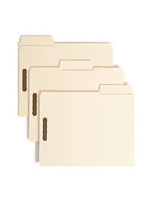 Front. Smead - Smead SuperTab Heavy Duty Reinforced Classification Folder, 1-Dividers, Letter Size, Manila, 50/Box (14545) - Manila.