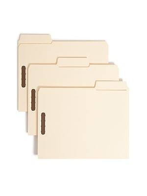 Smead - SuperTab Heavy Duty Reinforced Classification Folder, 1-Dividers, Letter Size, 50/Box (14545) - Manila