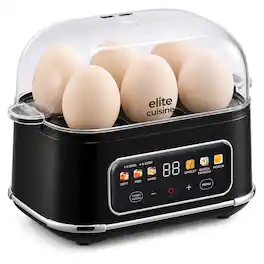 Elite Cuisine - EGCL1062 Egglogic Digital Onsen Tamago Egg Cooker - Black