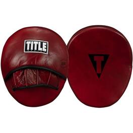 TITLE Boxing - Blood Leather Punch Mitts - Red