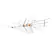 Front. Televes - DAT Series BOSS Mix LR Low-VHF/High-VHF/UHF Antenna - Orange.