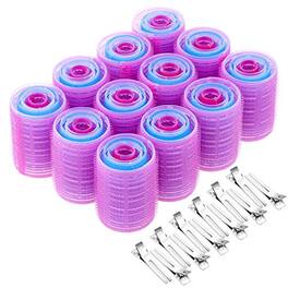 DORLUKFU - Anezus Self-Grip Rollers Set - 60 Pcs Multicolored Curlers and Clips for Hairstyling