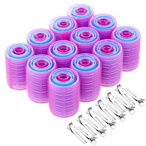 Front. DORLUKFU - Anezus Self-Grip Rollers Set - 60 Pcs Multicolored Curlers and Clips for Hairstyling.