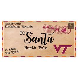 Fan Creations - Virginia Tech Hokies 6'' x 12'' Letter to Santa Sign - Multicolor
