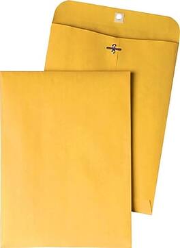 Quality Park - Clasp Kraft Catalog Envelope, 9 1/2" x 12 1/2", 100/Box - Brown