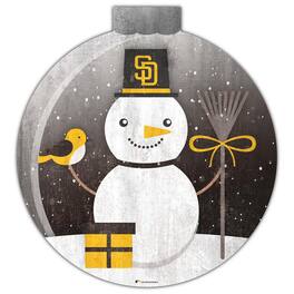 Fan Creations - San Diego Padres 12'' Snow Globe Wall Art - Multicolor