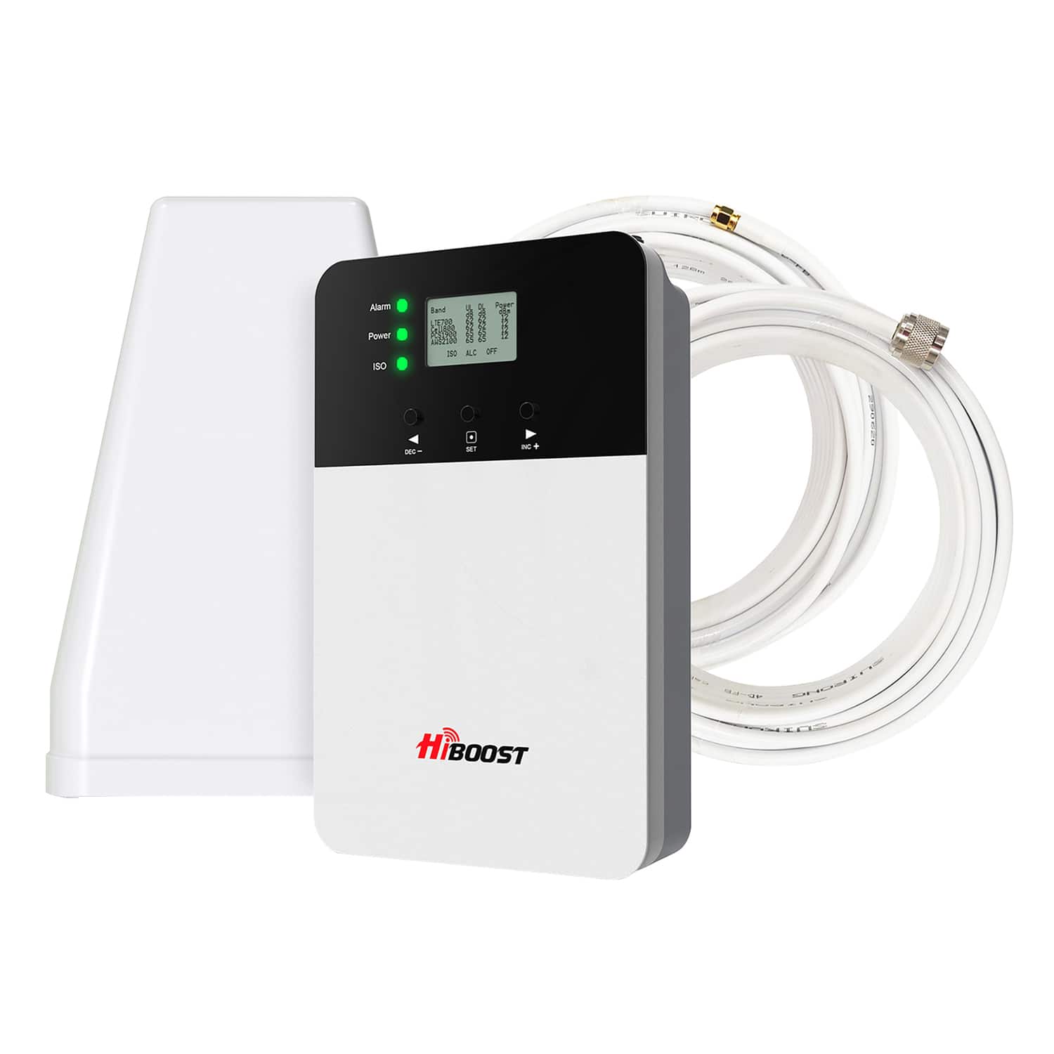 HiBoost - F10gi-5s-btw 4k Plus Cell Phone Signal Amplifier, F10gi-5s-btw - White