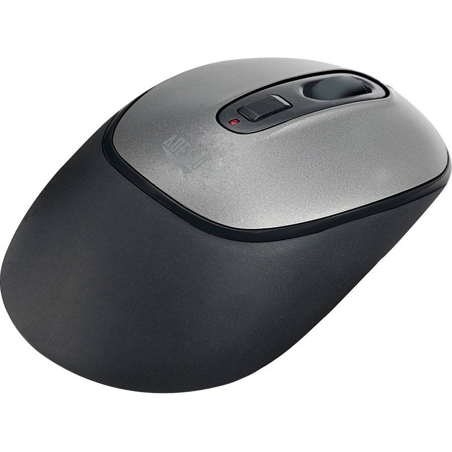 Alt View 8. Adesso - Adesso Antimicrobial Wireless Mouse - Optical - Wireless - 30 ft - Radio Frequency - 2.40 GHz - Black, Gray - USB - 1600 - Black,Gray.