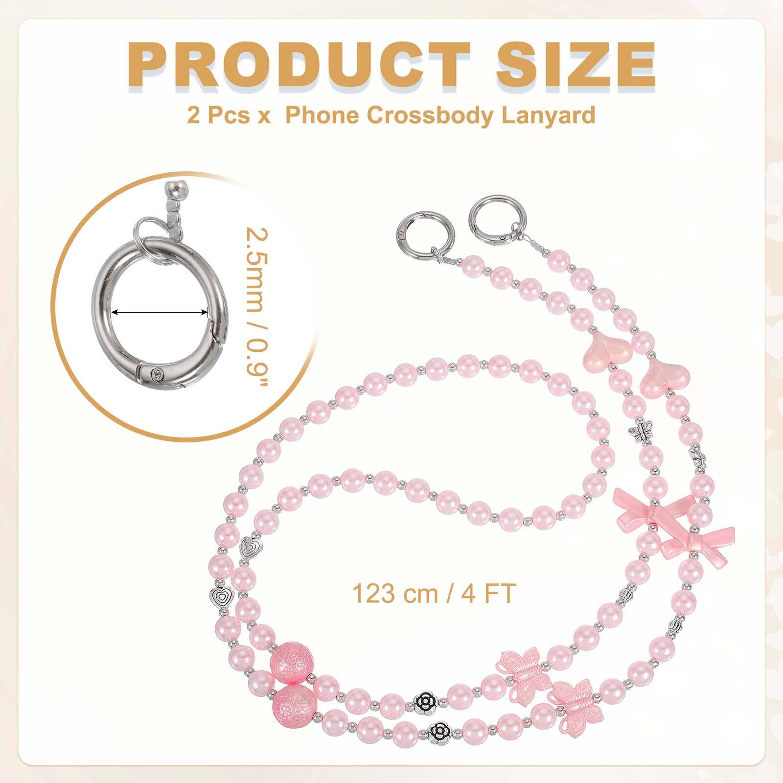 PRODUCT SIZE  
2 Pcs x Phone Crossbody Lanyard  
2.5mm / 0.9"  
123 cm / 4 FT