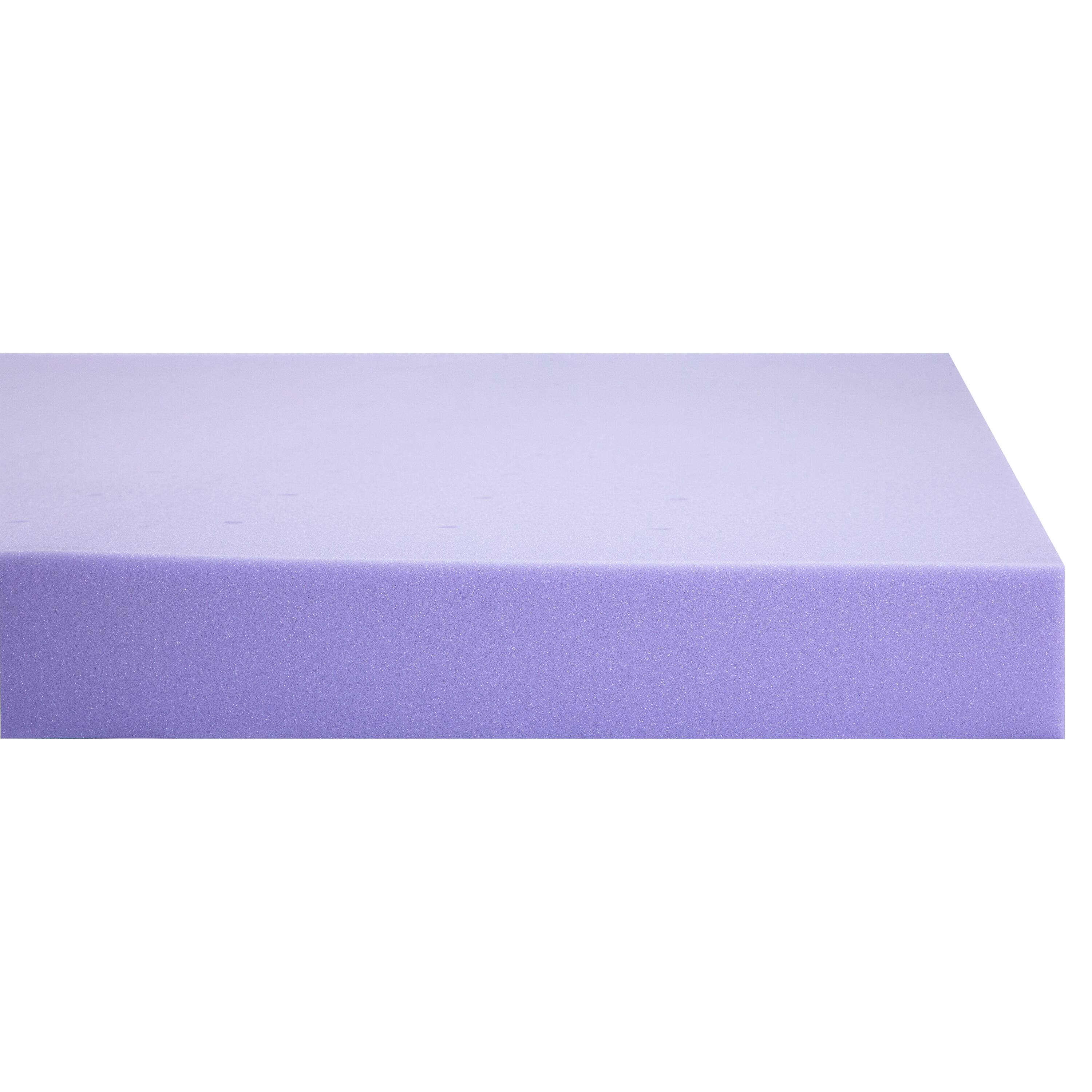 Alt View 7. Emma + Oliver - Astor Memory Foam Mattress Topper with Lavender Infused, CertiPUR-US Certified Foam and Ventilated Construction - Purple.
