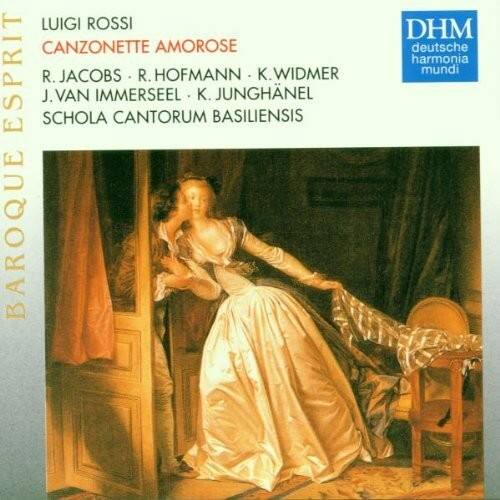 LUIGI ROSSI  
CANZONETTE AMOROSE  
ESPRIT  
J. R. SCHOLA VAN IMMERSEEL  
CANTORUM R. HOFMANN K. BASILIENSIS  
JUNGHNEL K. WIDMER  
BAROQUE  
DHM  
deutsche harmonia mundi